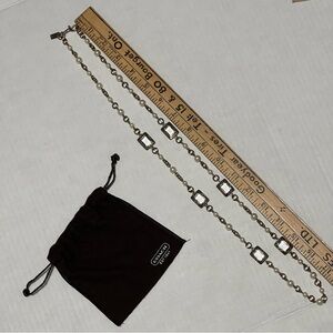 Coach Gold and Pearl Necklace